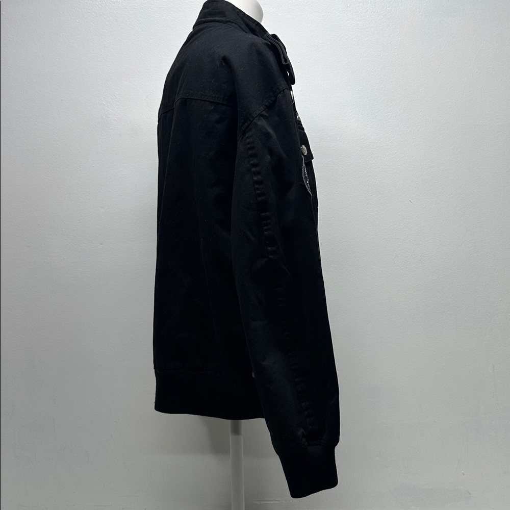 Basic Code Jacket Military Bomber Coat Cotton Ful… - image 4